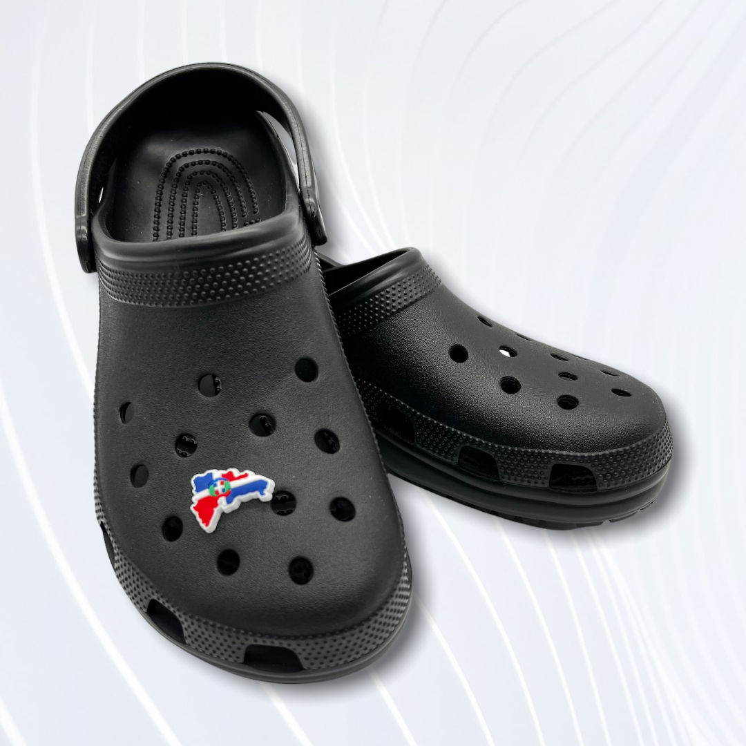 Dominican Republic Map Croc Charm LatinosFactory