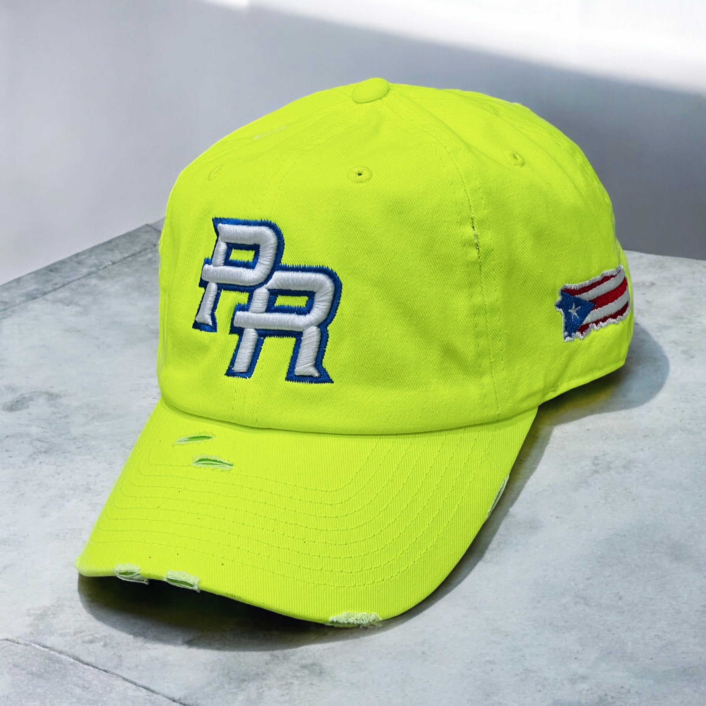 PR Distressed Dad Hat