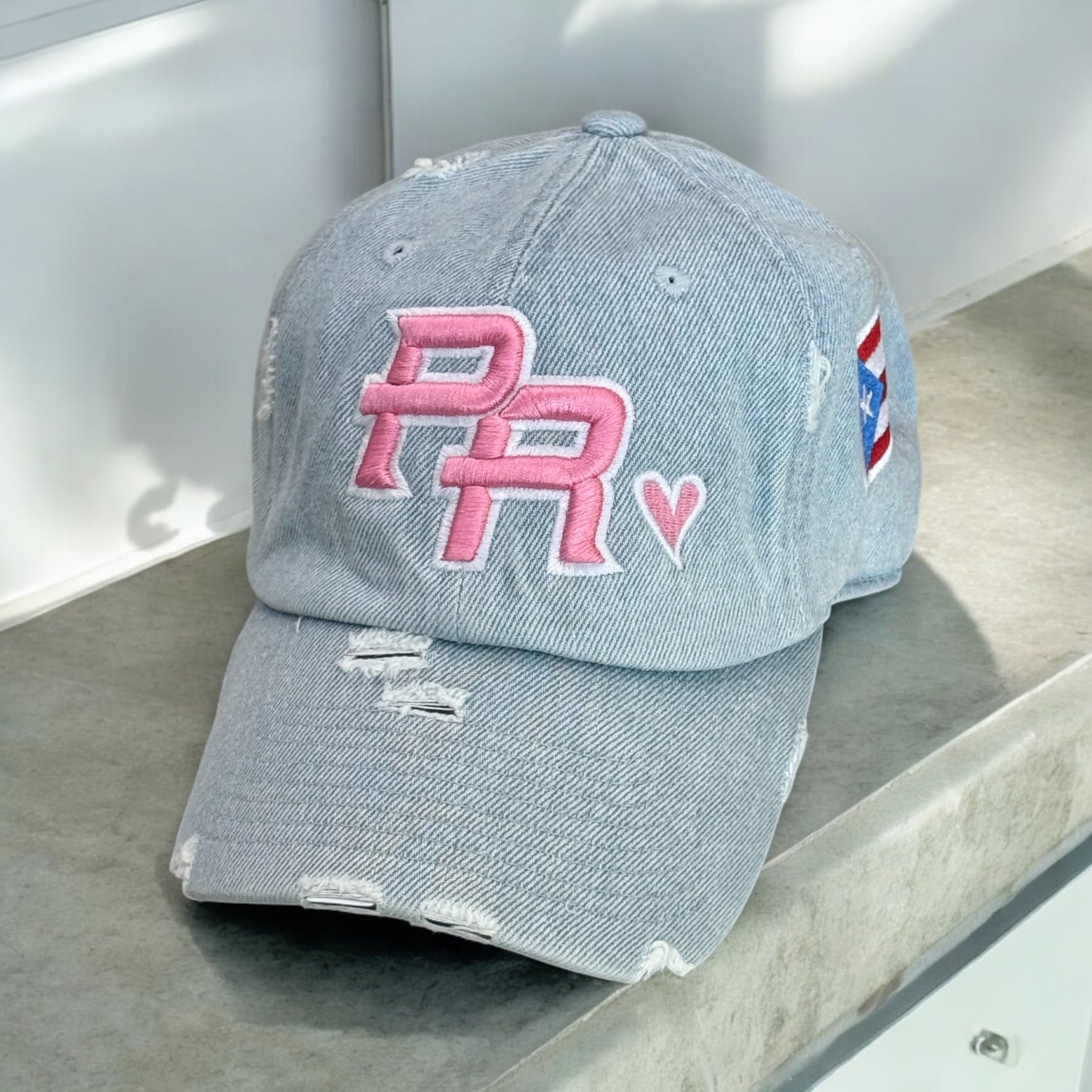 PR Distressed Dad Hat
