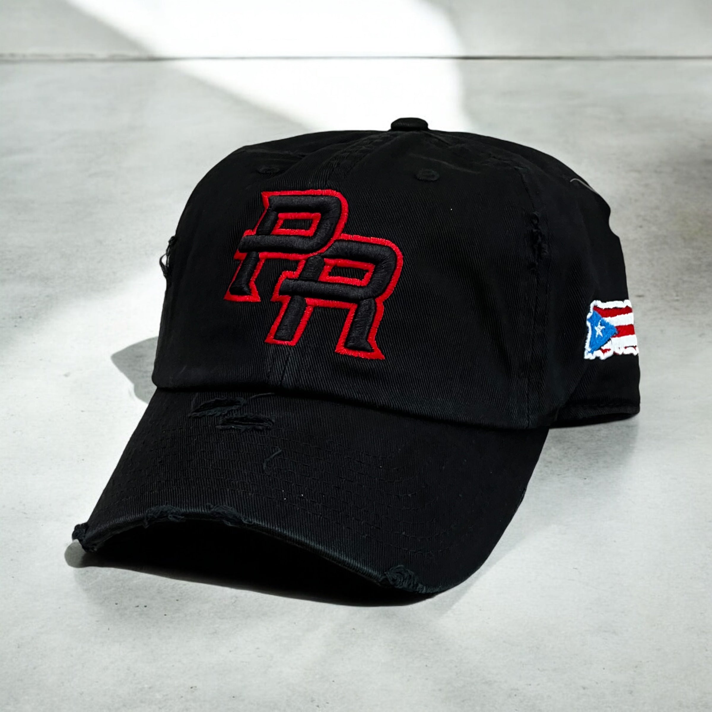 PR Distressed Dad Hat