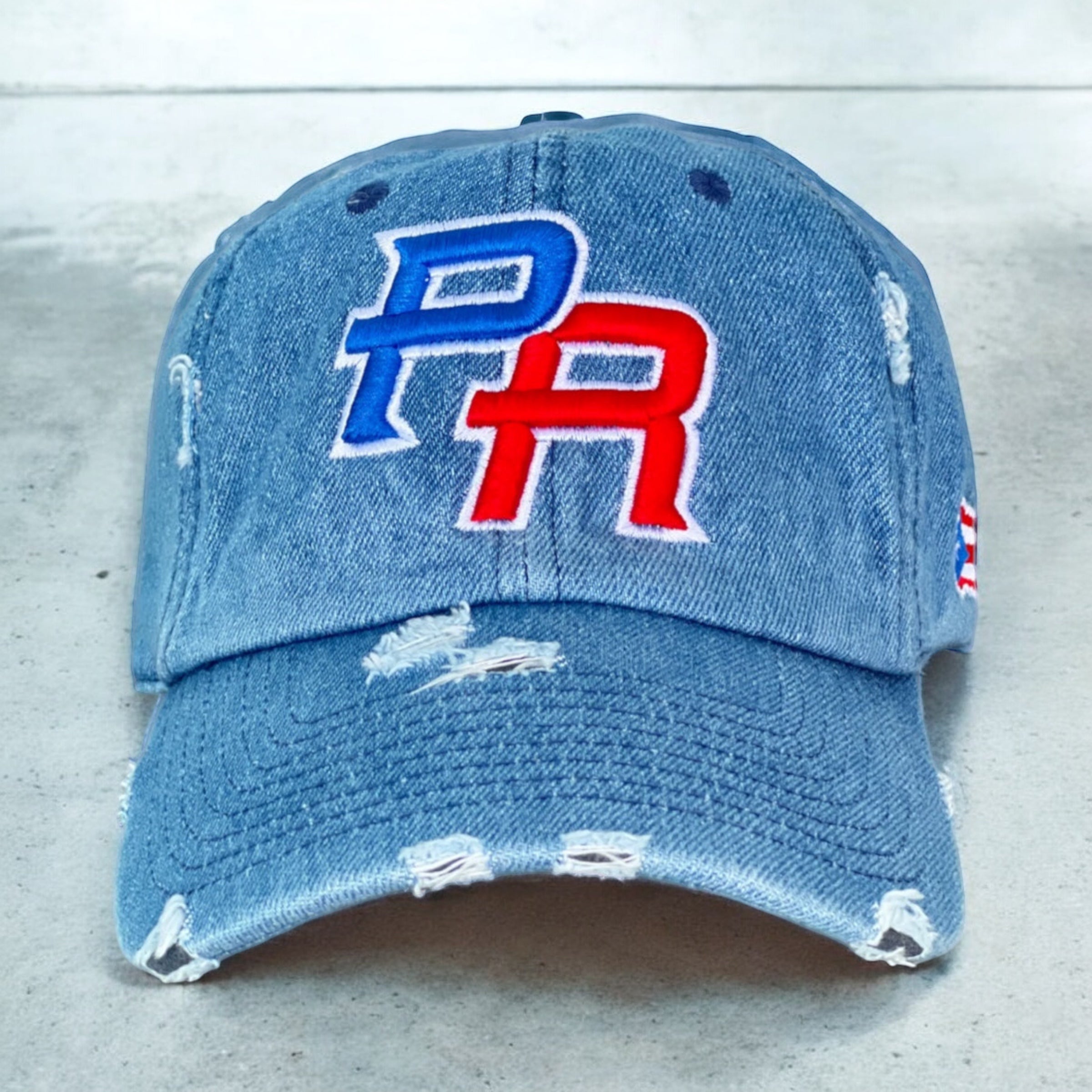 PR Distressed Dad Hat