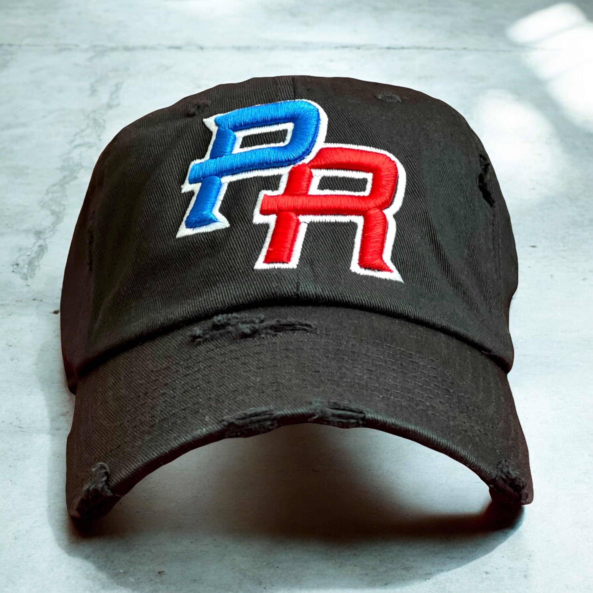 PR Distressed Dad Hat