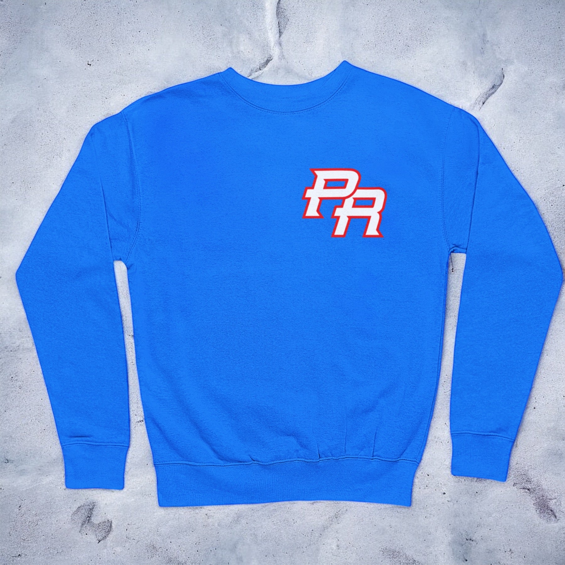 PR Left Chest Crewneck Unisex Sweater