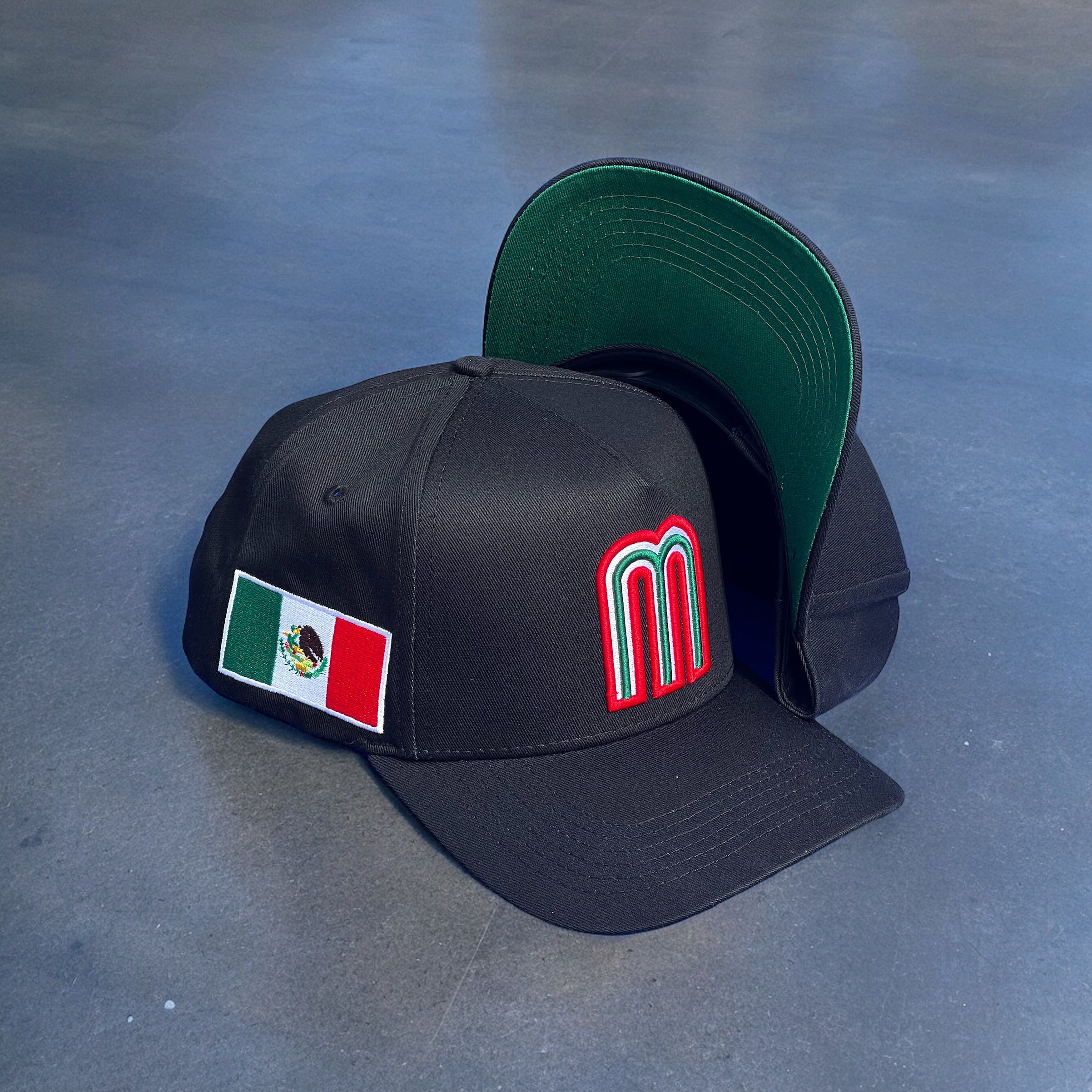 Mexico Baseball Hat Right Side Flag