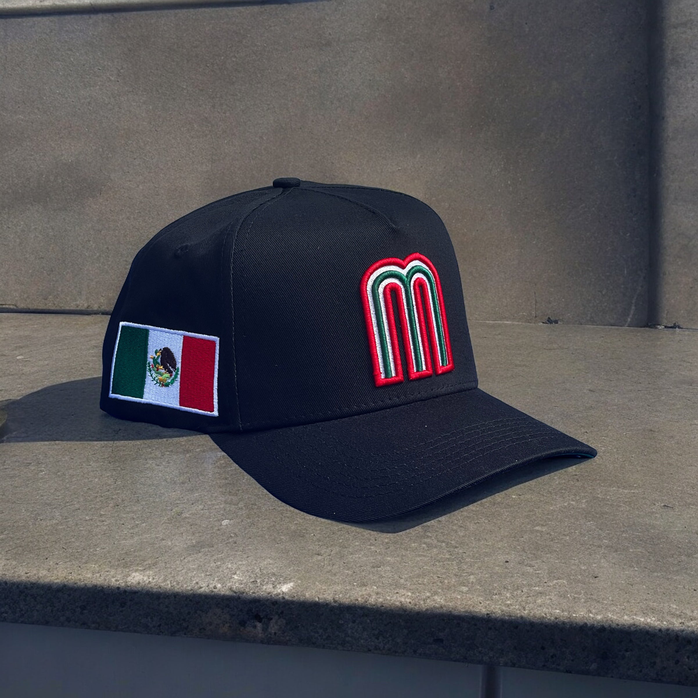 Mexico Baseball Hat Right Side Flag