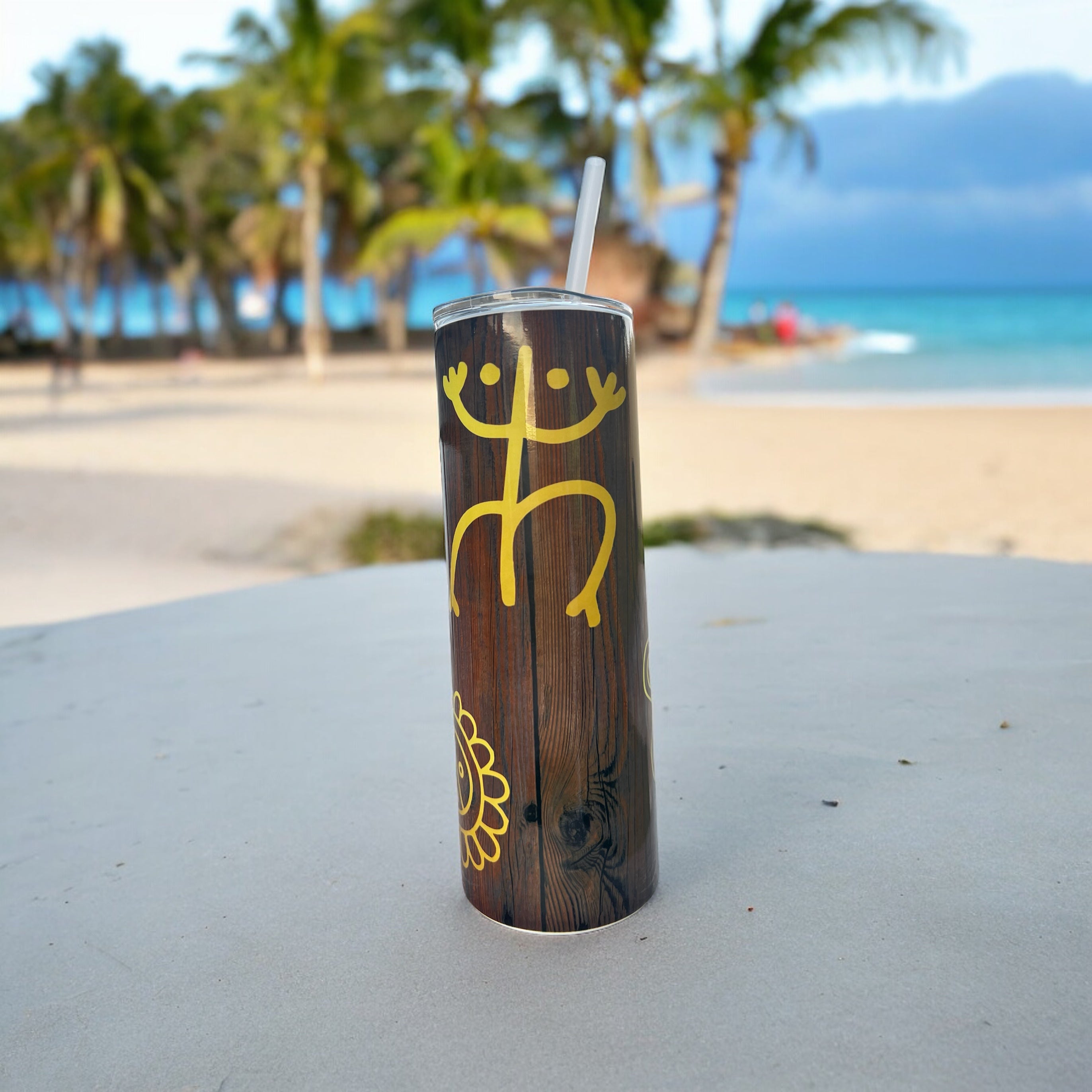 20 OZ Puerto Rico Wood Effect Tumbler