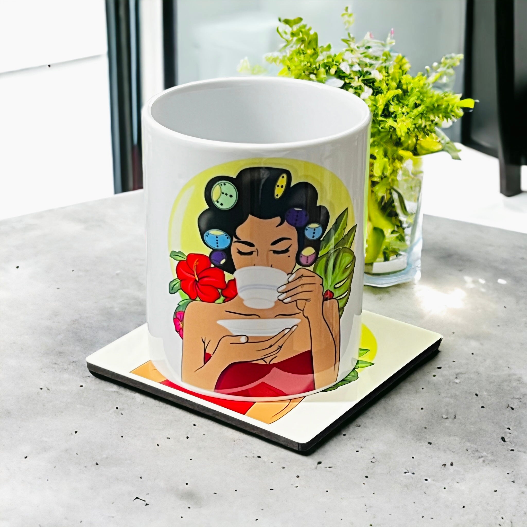 Latina Rolos Mug & Coaster