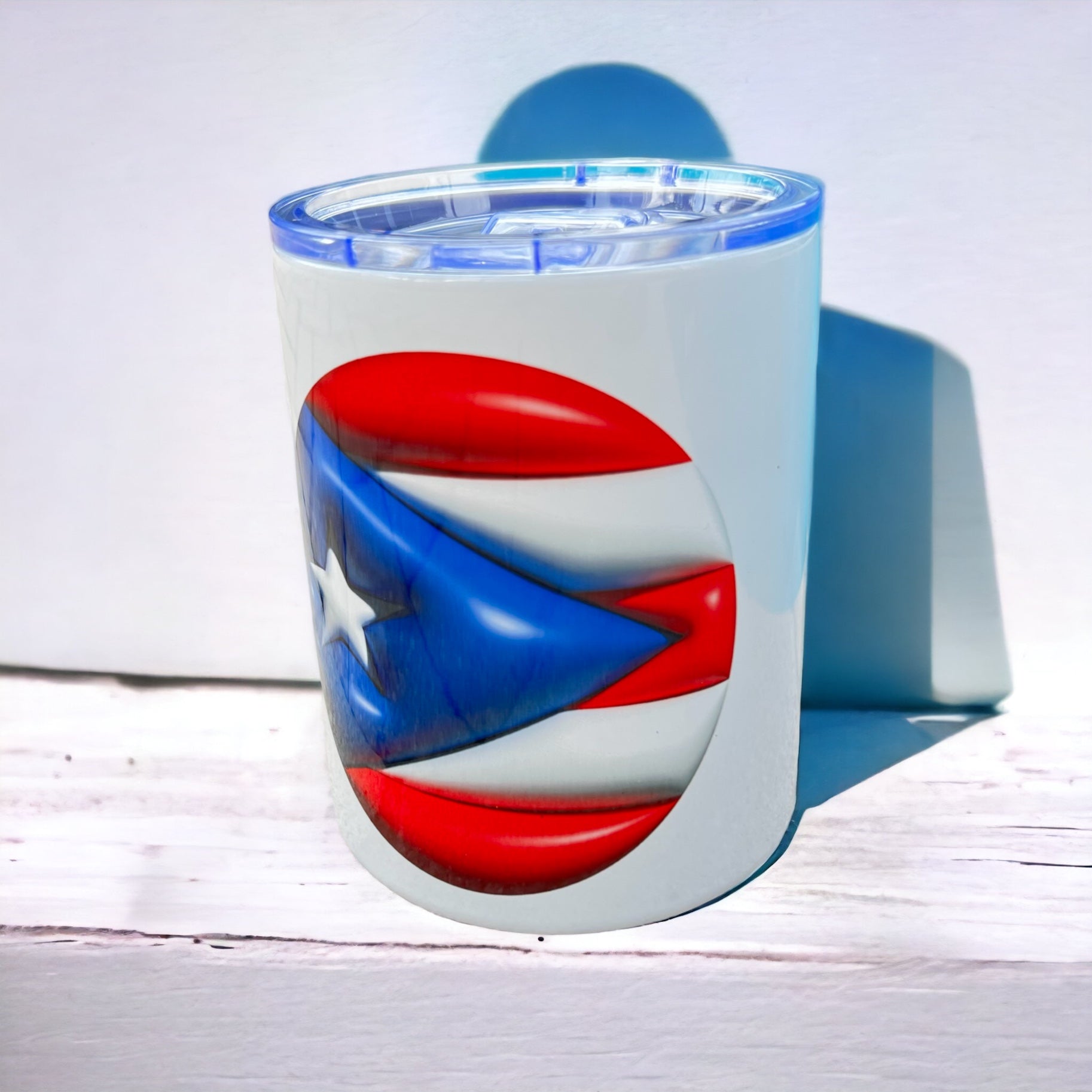 Puff Puerto Rico Flag Travel Mug 12 Oz