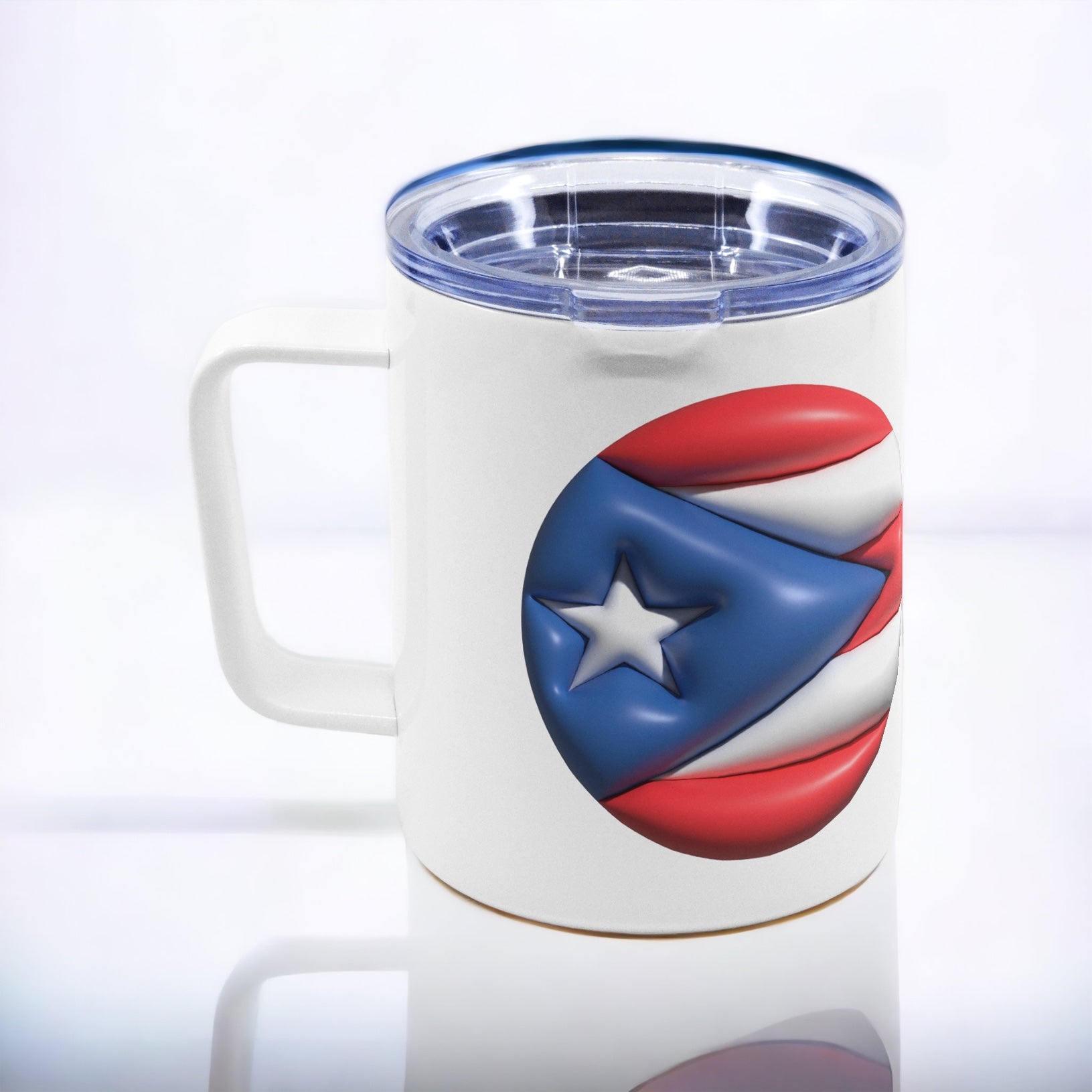 Puff Puerto Rico Flag Travel Mug 12 Oz