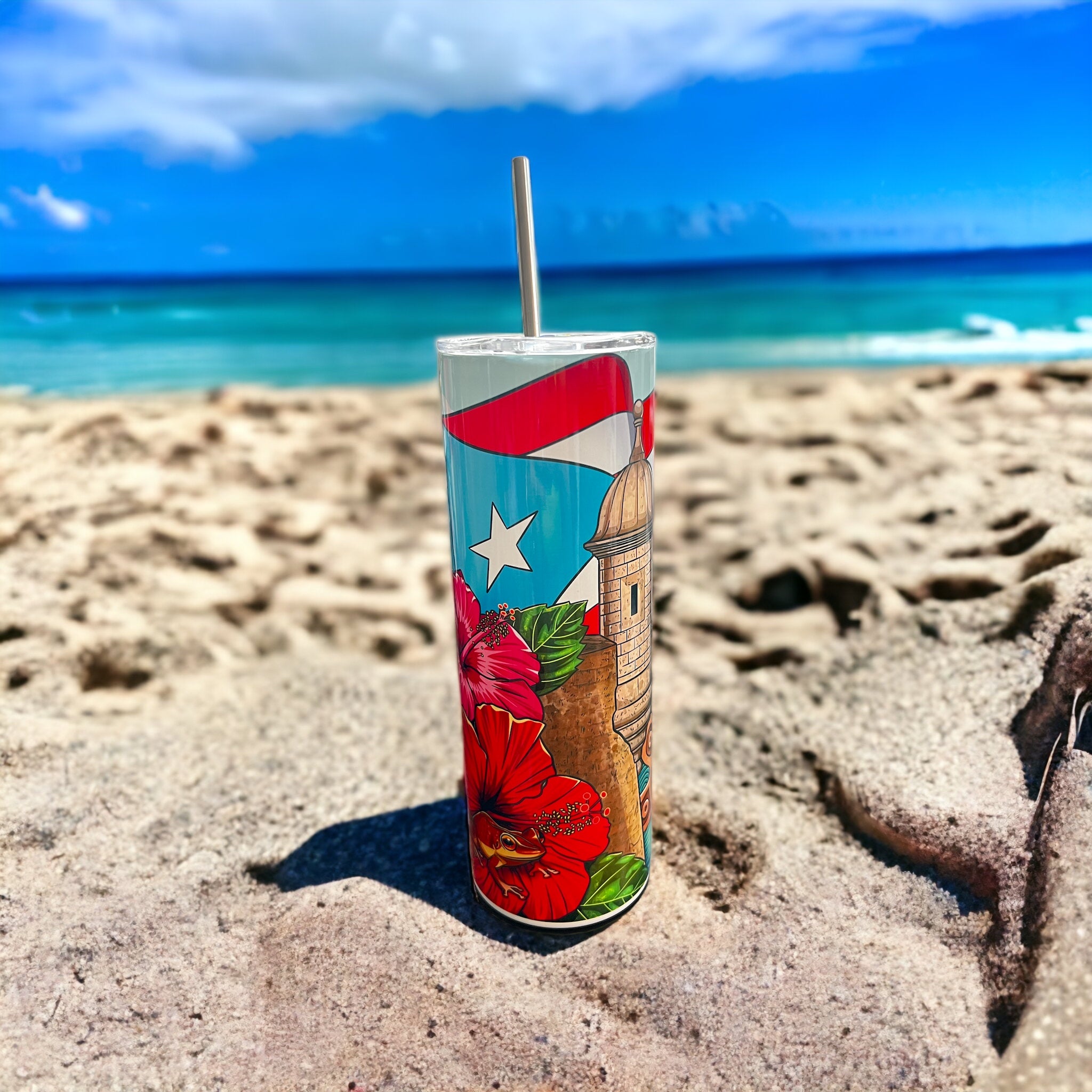 Mi Isla 20 OZ Puerto Rico Metal Tumbler