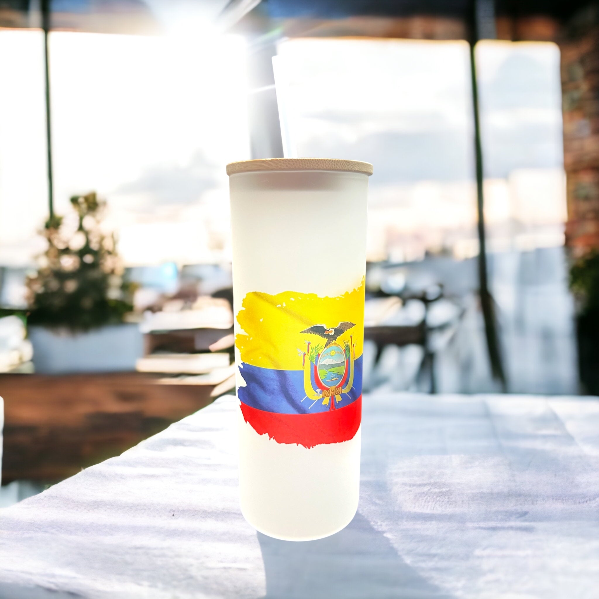 Ecuador 25oz Frosted Glass Tumbler