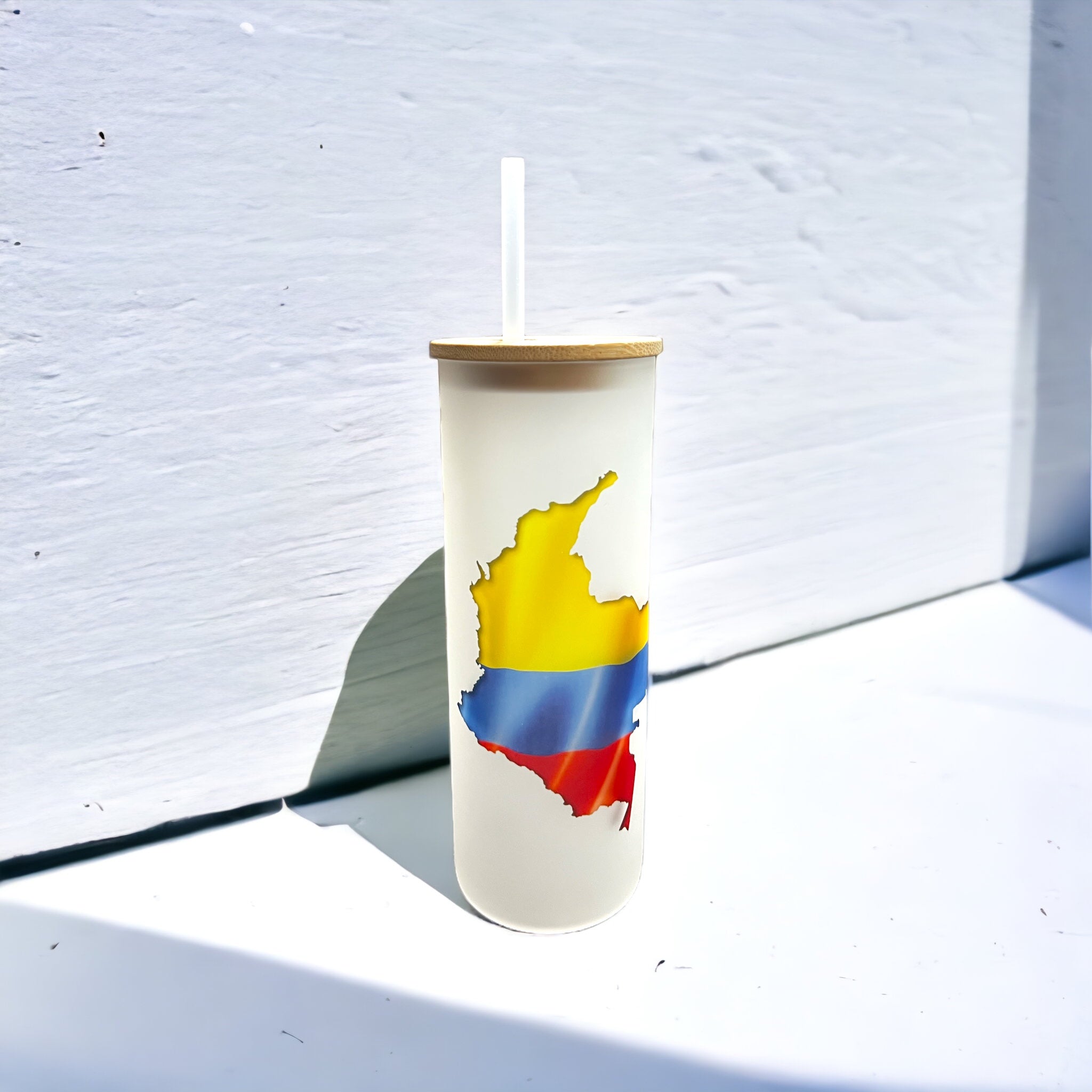 Colombia 25oz Frosted Glass Tumbler