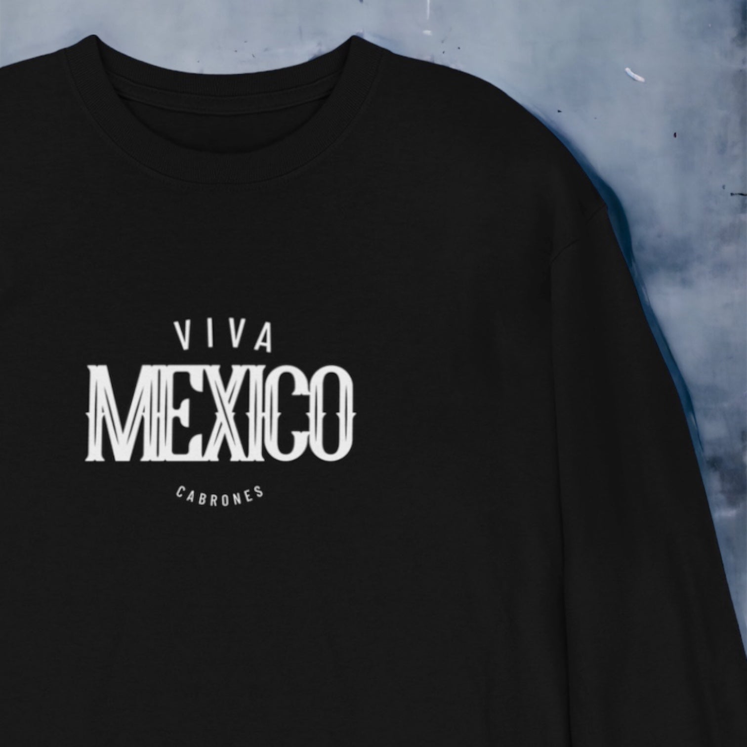 Viva Mexico Long Sleeve Black