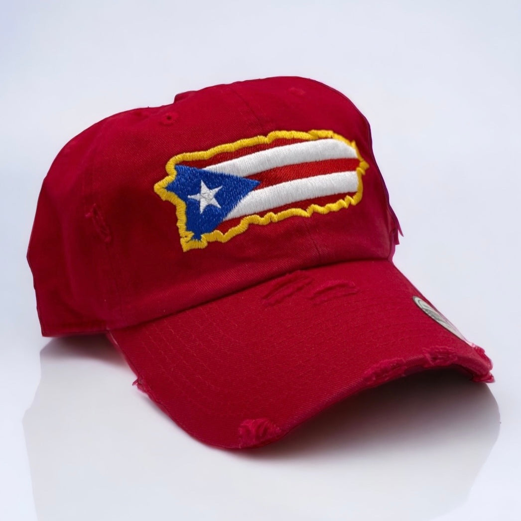 Puerto Rican Island Flag Dad Hat