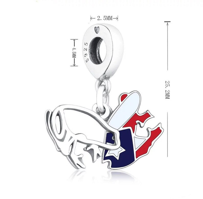 Puerto Rico Coqui 925 Sterling Silver Bracelet Charm