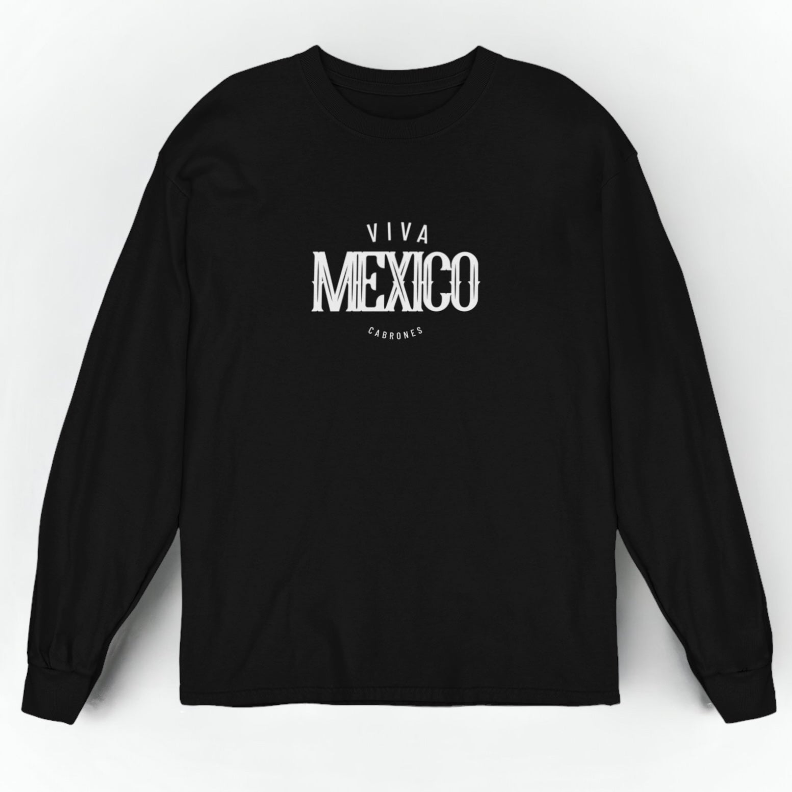 Viva Mexico Long Sleeve Black