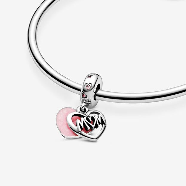 Mom 925 Sterling Silver Bracelet Charm