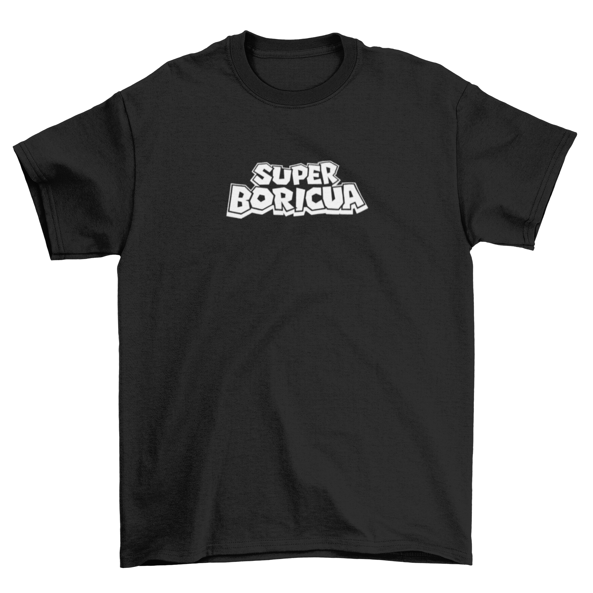 Super Boricua Black & White Shirt