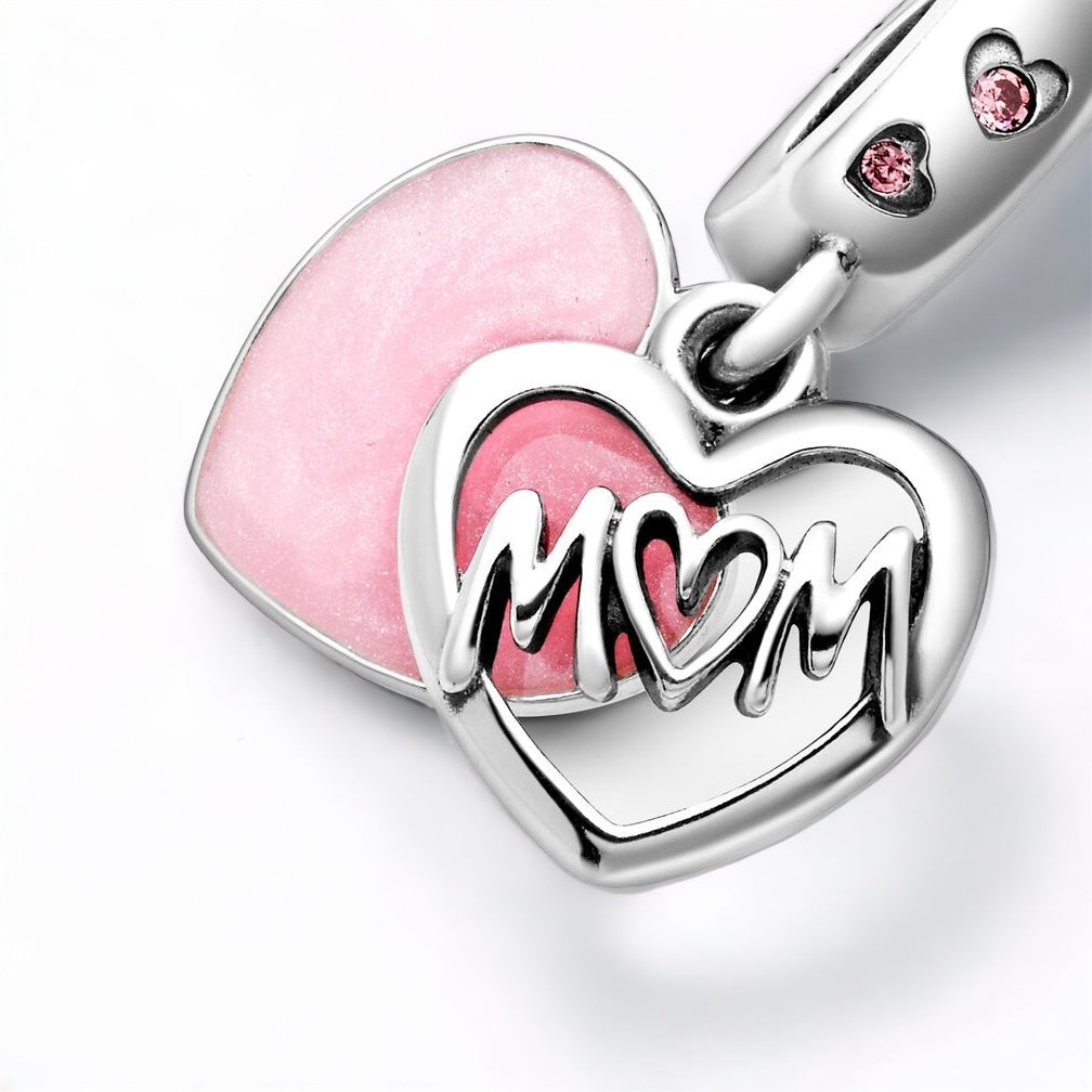 Mom 925 Sterling Silver Bracelet Charm