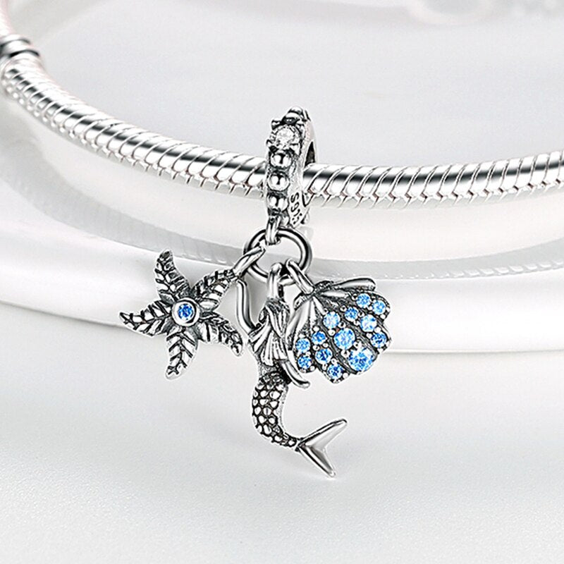 Sirena 925 Sterling Silver Bracelet Charm