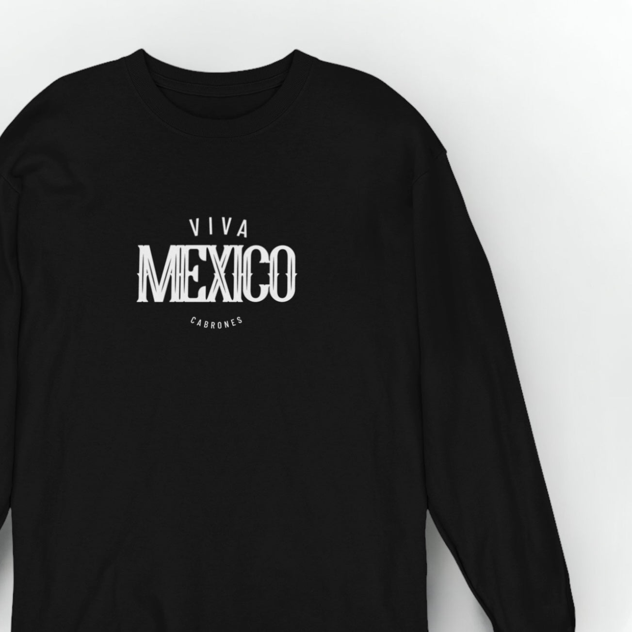 Viva Mexico Long Sleeve Black